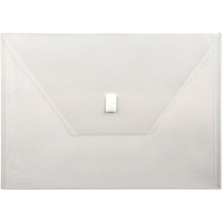Lion Envelope, Poly, Side-loading, Hook/Loop, 13inx9-3/8in, Clear LIO22080CR
